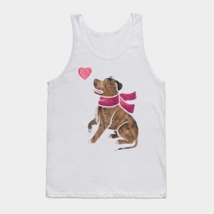 Watercolour Staffie Tank Top